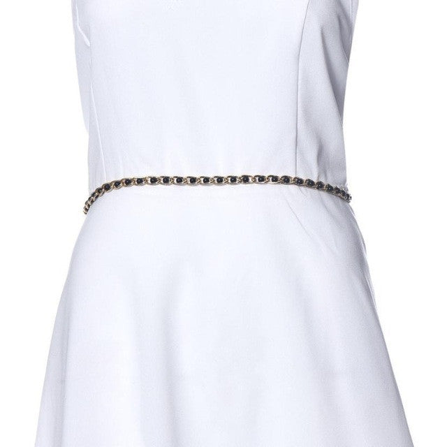Flower Pearl Waist Belt - MOMOA