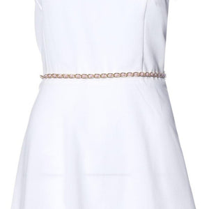Flower Pearl Waist Belt - MOMOA