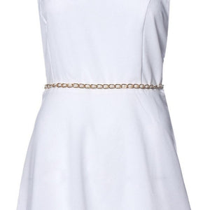Flower Pearl Waist Belt - MOMOA