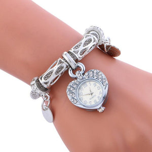 Quartz Stainless Steel Bracelet Mesh Belt Wrist Watch - MOMOA
