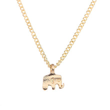 Elephant Pendant Alloy Chain Necklace