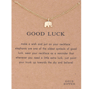 Elephant Pendant Alloy Chain Necklace