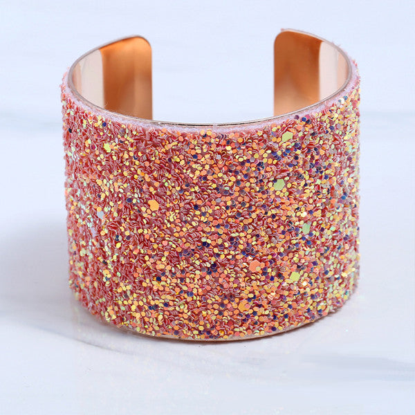 Sequin Shine Cuff Bangle - MOMOA