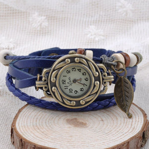 Leaf Vintage Wrap Watch - MOMOA