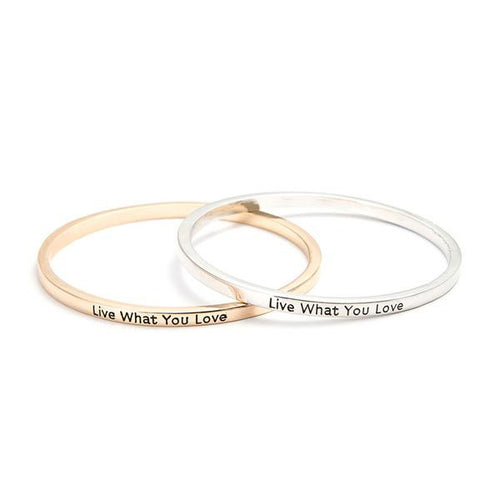 Live What You Love Bangle - MOMOA