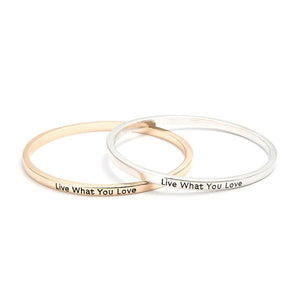Live What You Love Bangle - MOMOA