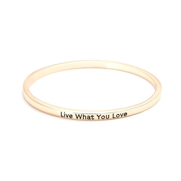 Live What You Love Bangle - MOMOA
