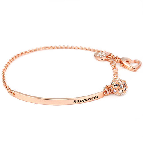 Rose Gold Happiness Bracelet - MOMOA