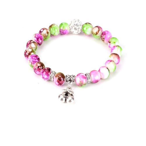 Cherry Bead Yoga Bracelet - MOMOA