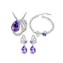 Butterfly Crystal Pendant Set - MOMOA