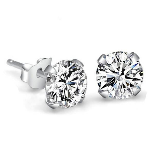 Crystal Stud Earrings - 4mm - MOMOA