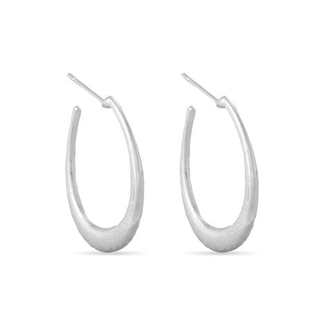 Silver Plated Hoop Earring - MOMOA