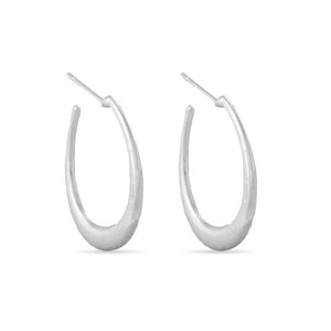 Silver Plated Hoop Earring - MOMOA
