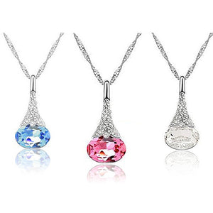 Crystal Water Drop Pendant - MOMOA